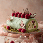 Pistachio Raspberry Roll