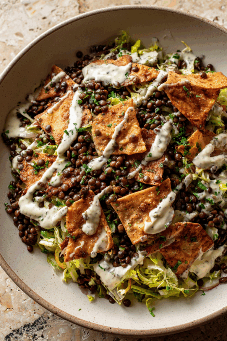 Crispy Lentil Salad