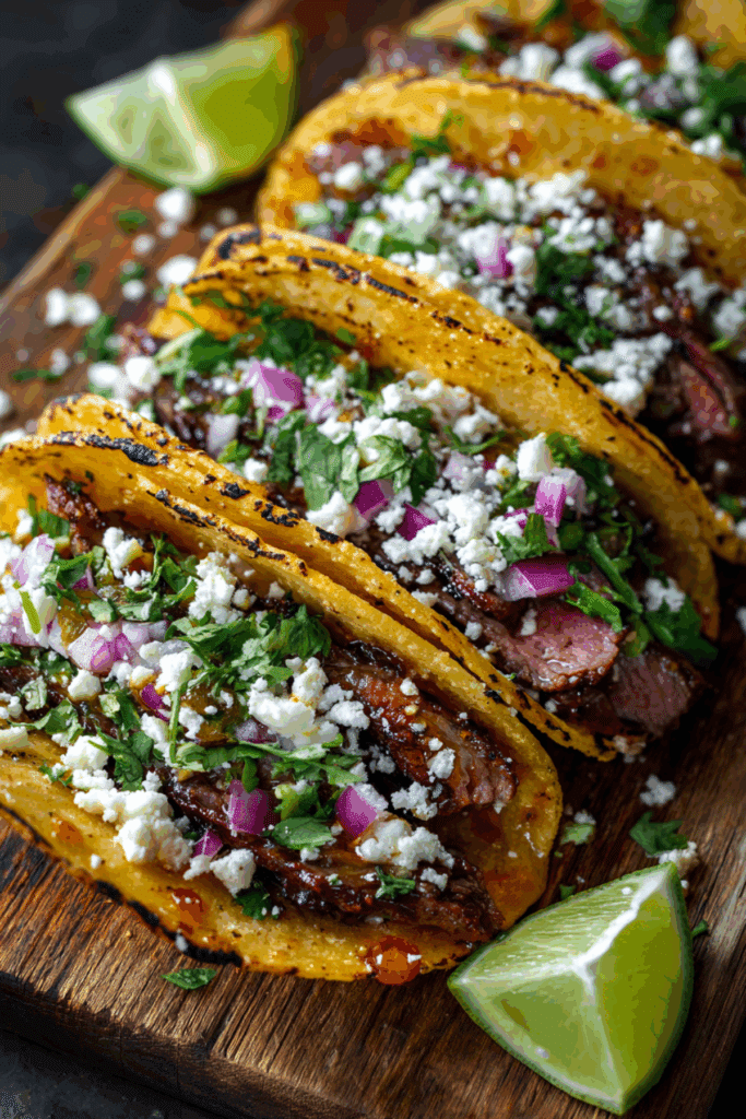 Hot Honey Chipotle Steak Tacos