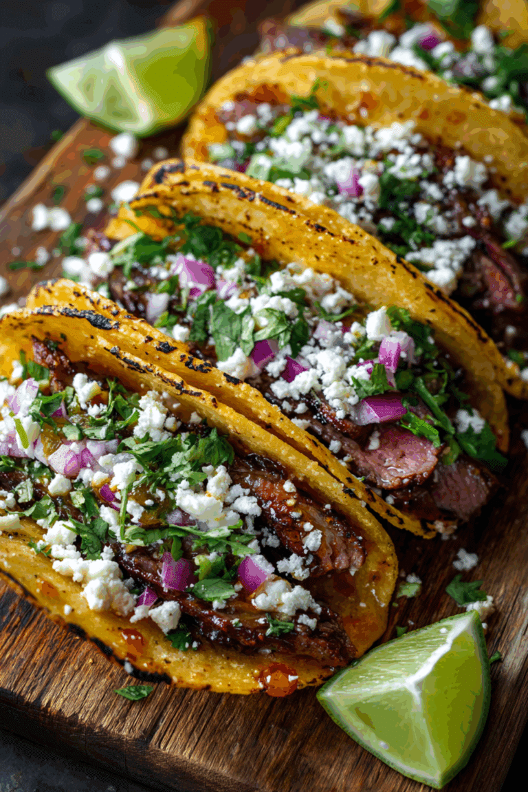 Hot Honey Chipotle Steak Tacos