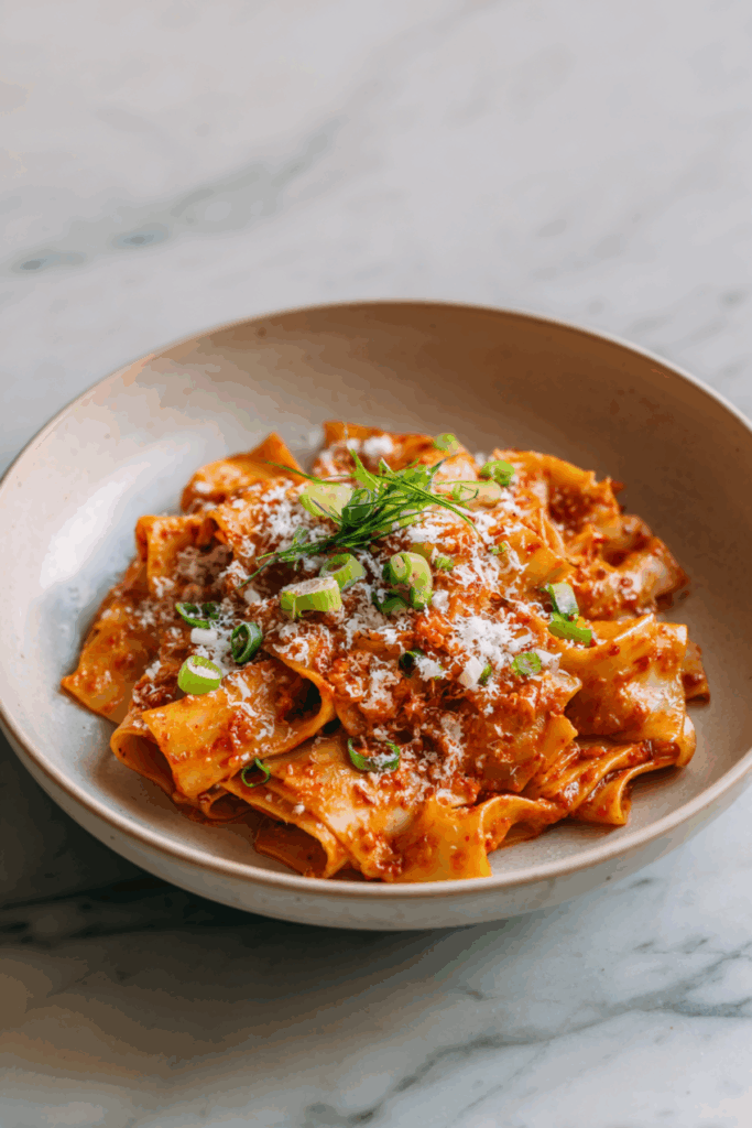 Gochujang Pappardelle