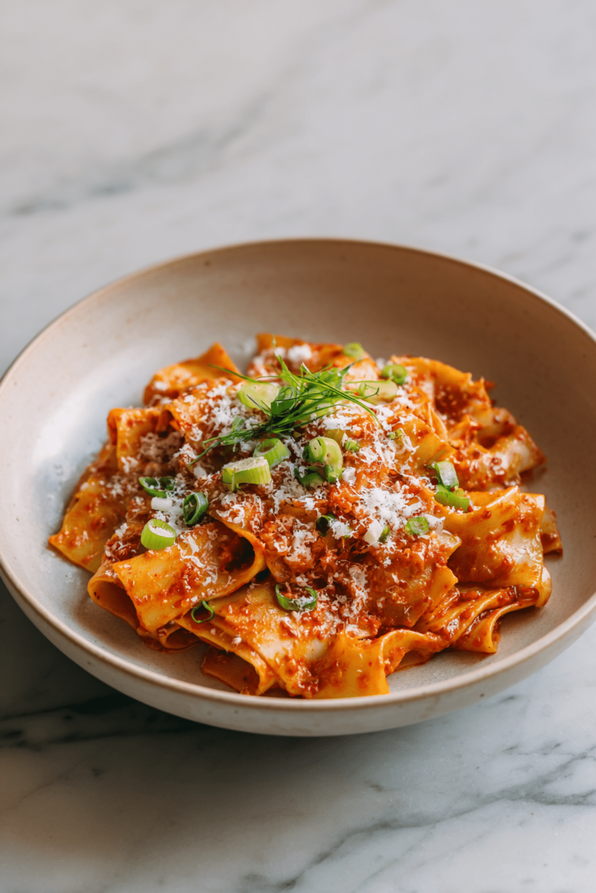 Gochujang Pappardelle