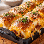 Cheesy BBQ Fajita Chicken Buns