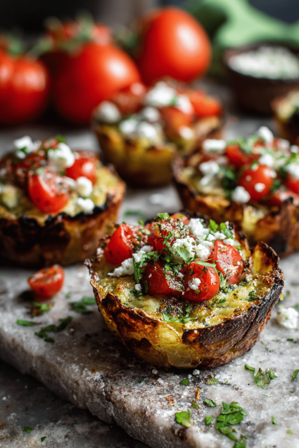 Mini Crushed Potato Tarts