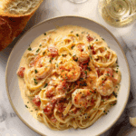 Easy creamy Cajun shrimp pasta