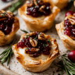 Cranberry Brie Puff Pastry Tarts