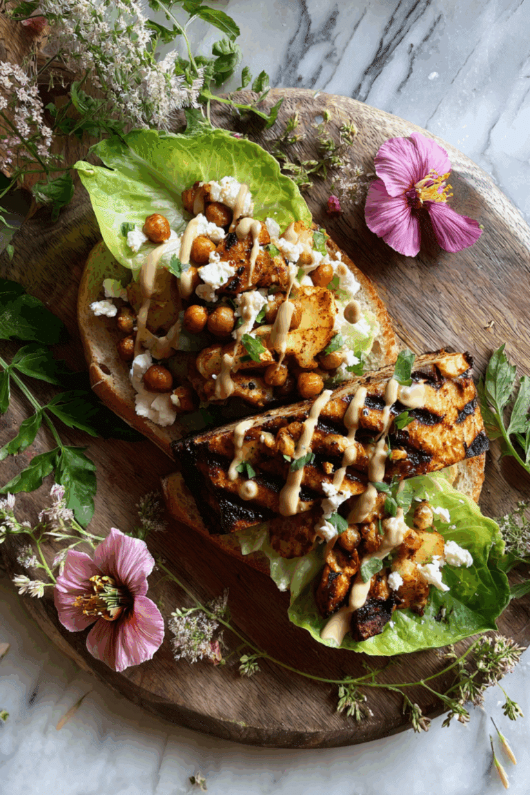 Creamy Harissa Chicken Sourdough Melt