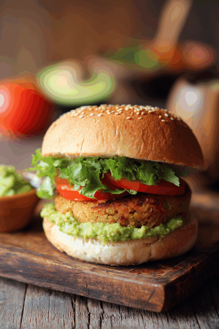 Chickpea and Carrot Burger
