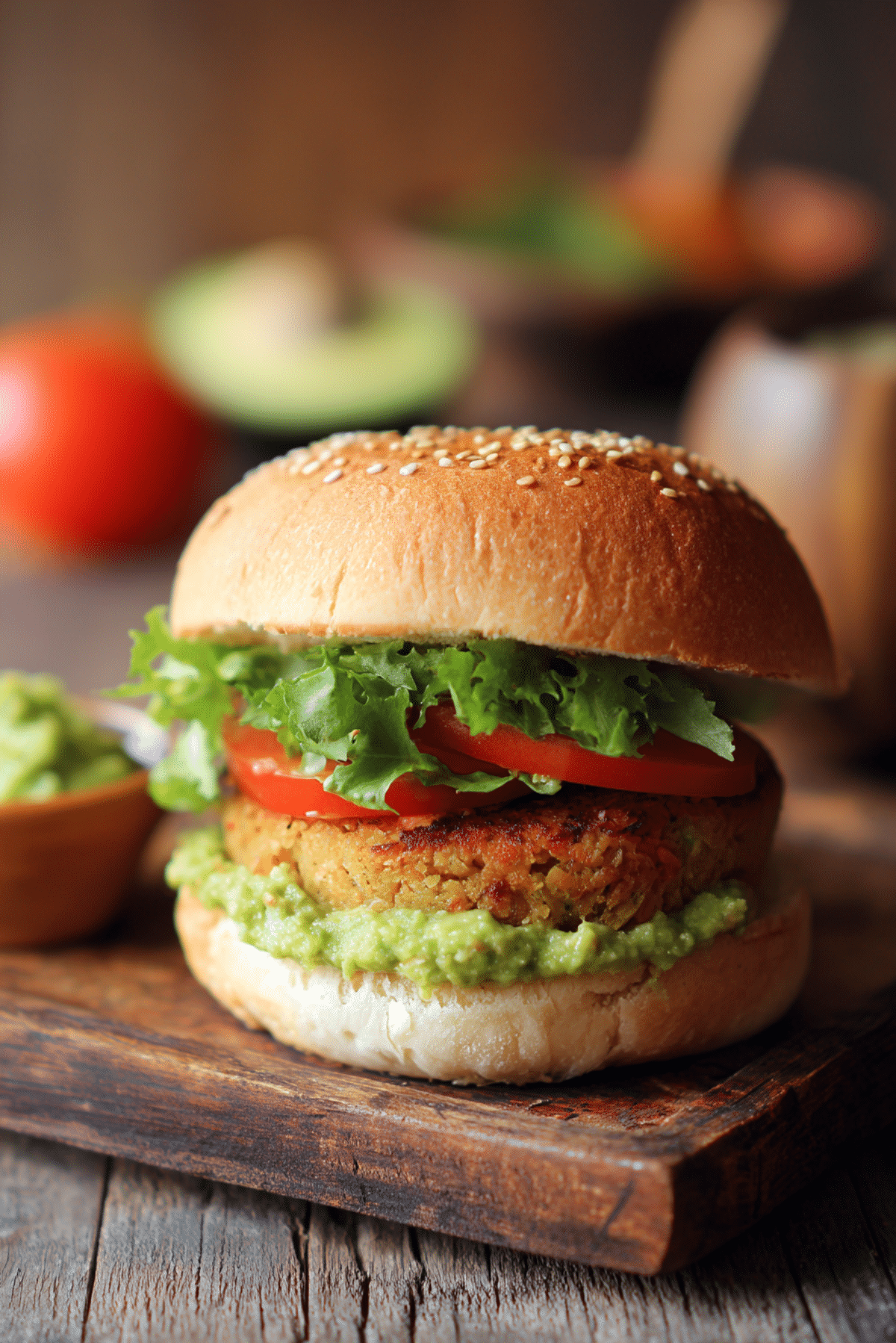 Chickpea and Carrot Burger