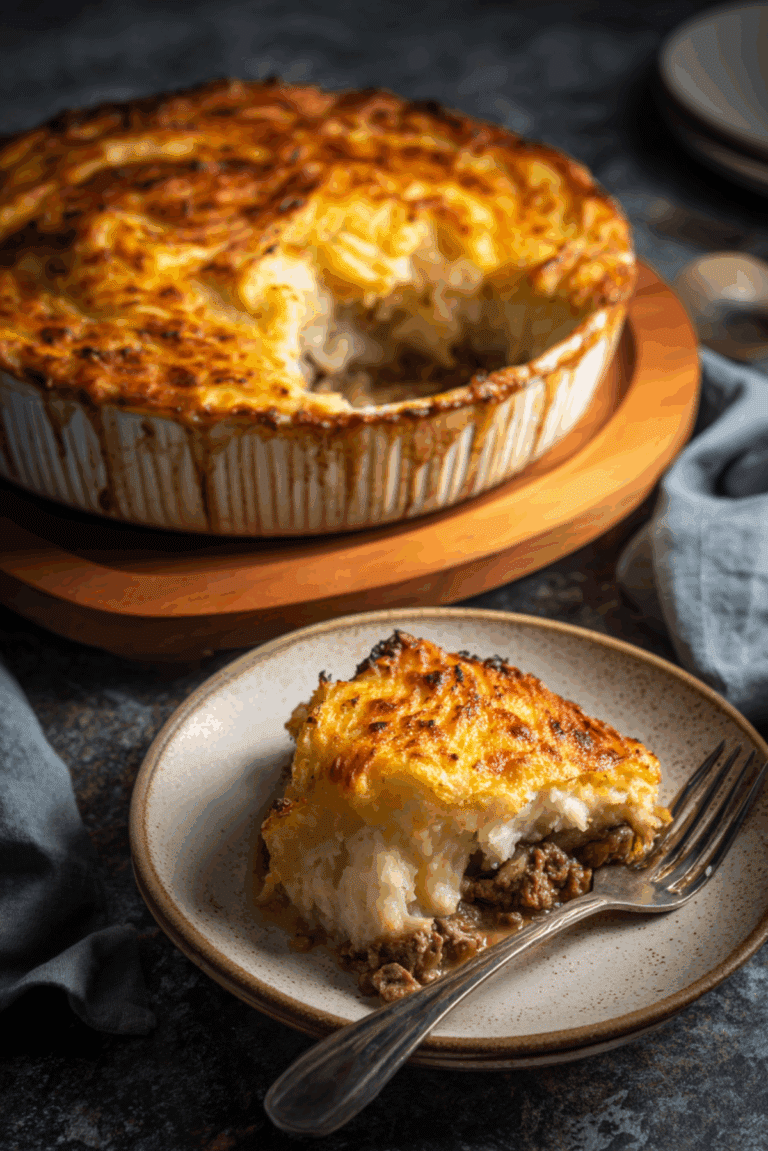 Beef and Mushroom Shepherd's Pie