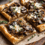 Mushroom Puff Pastry Tarts