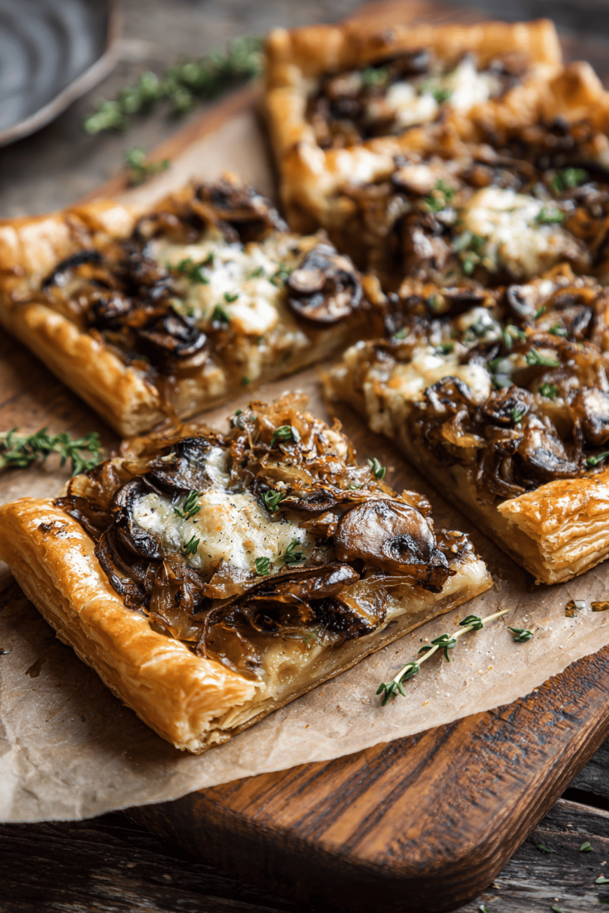 Mushroom Puff Pastry Tarts