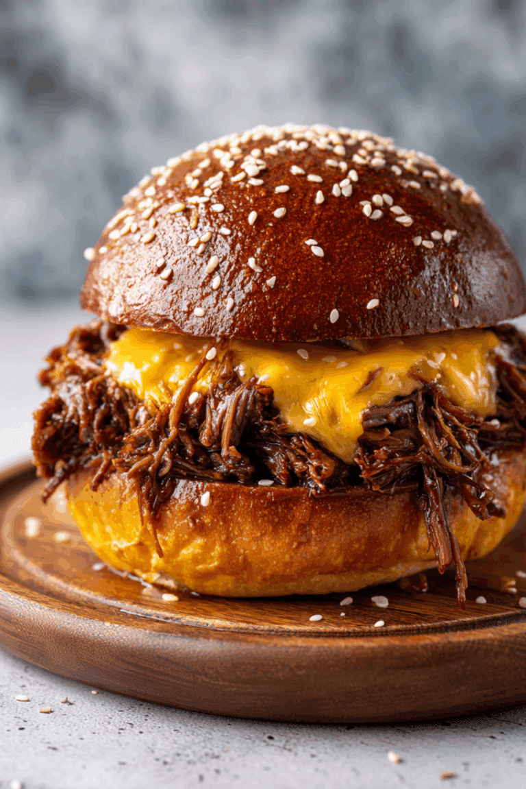 BBQ Chipotle Pulled Beef Sandwiches