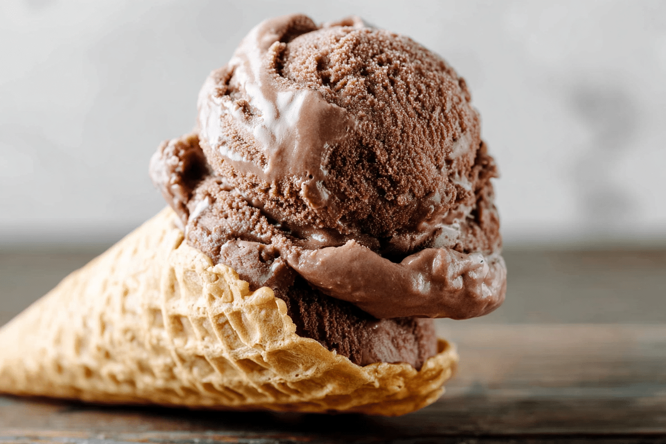 Chocolate Ice Cream Cone