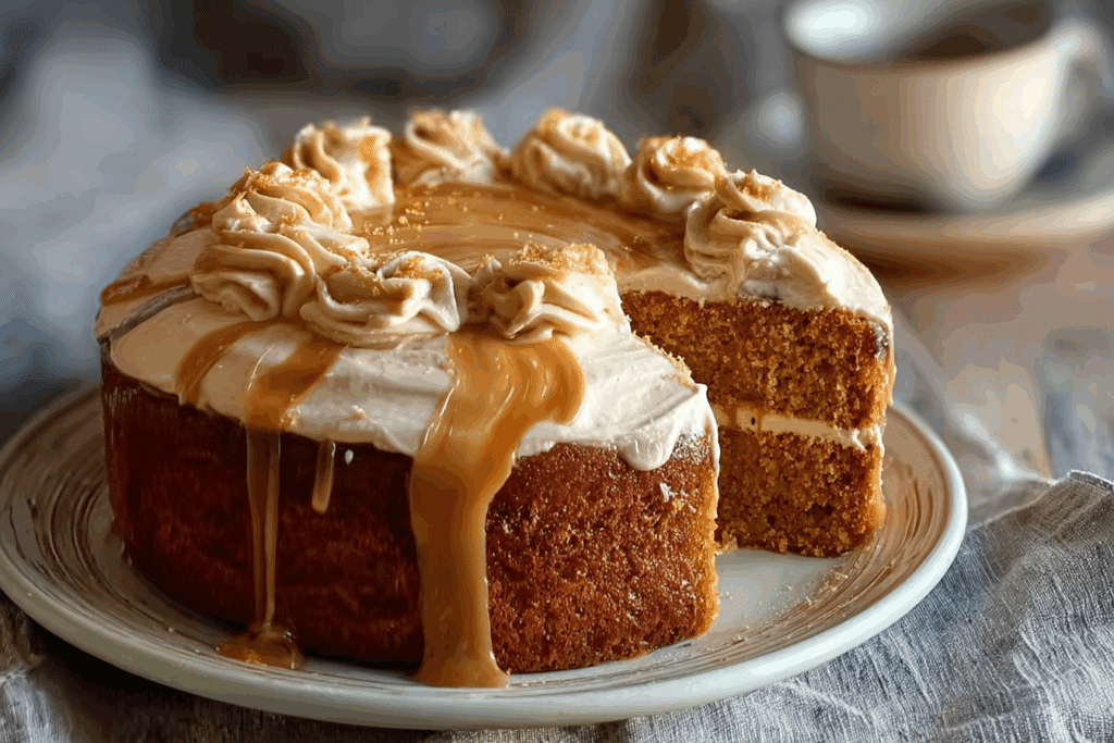 Oil Cake with Salted Caramel Buttercream