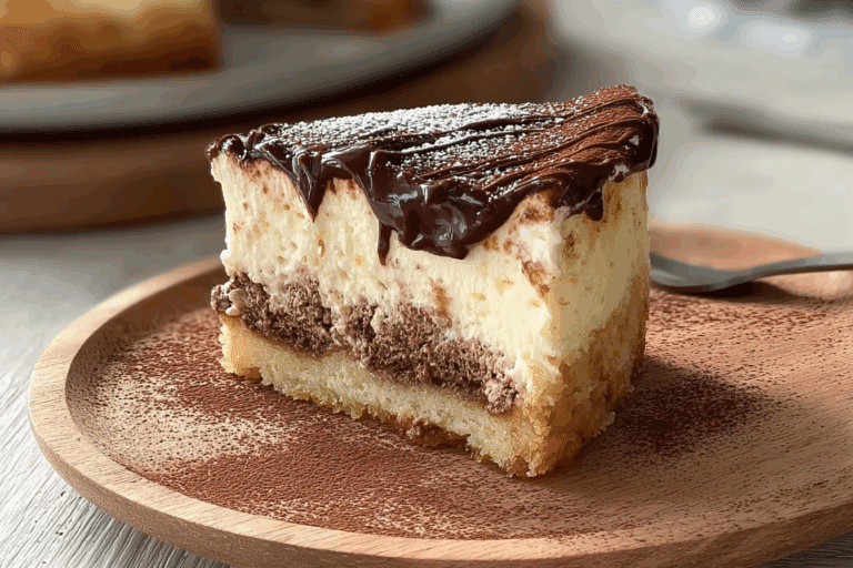 Velvety Tiramisu Cheesecake Delight