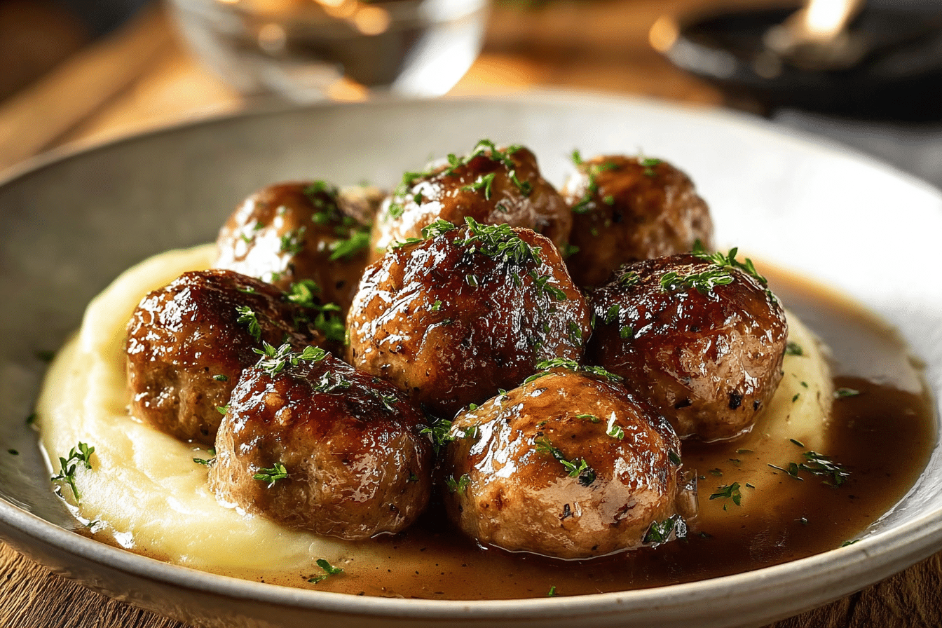 Coq au Vin Meatballs