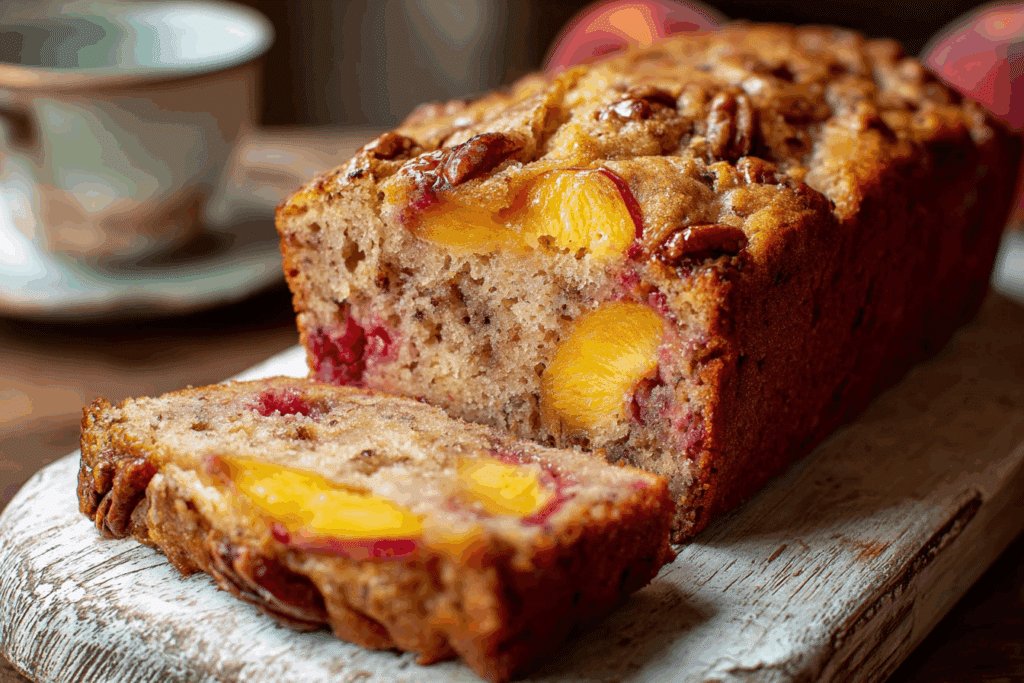 Tinned Peach Melba Loaf