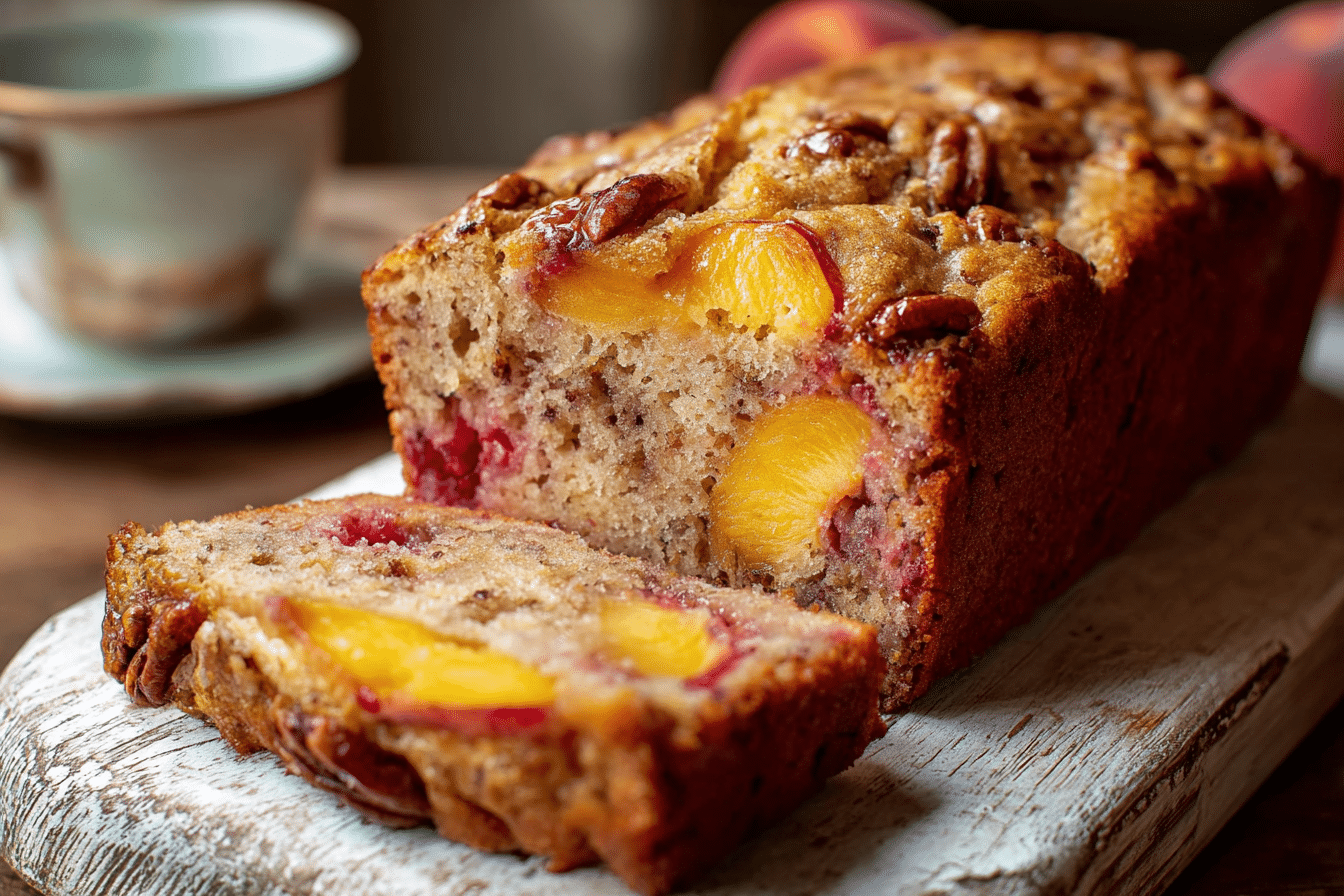 Tinned Peach Melba Loaf