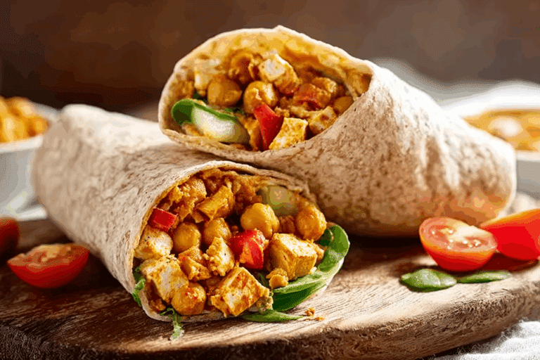 Chickpea Paneer Wrap