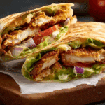 Crispy Chicken Burger Folded Wrap