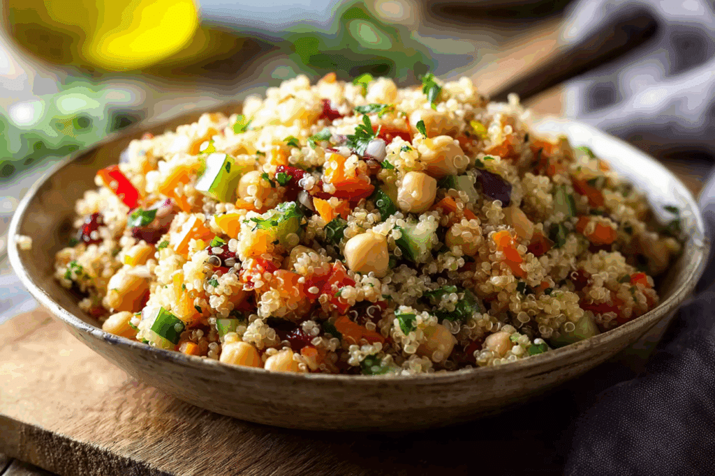 Quinoa Chickpea Salad
