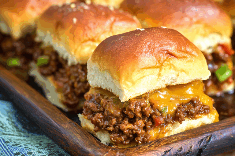 Chili Cheese Beef Sliders