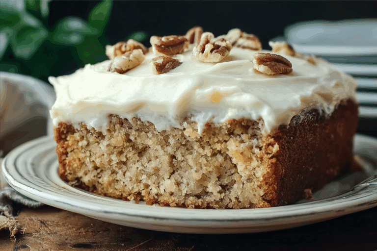 Banana Cake with Cream Cheese Icing