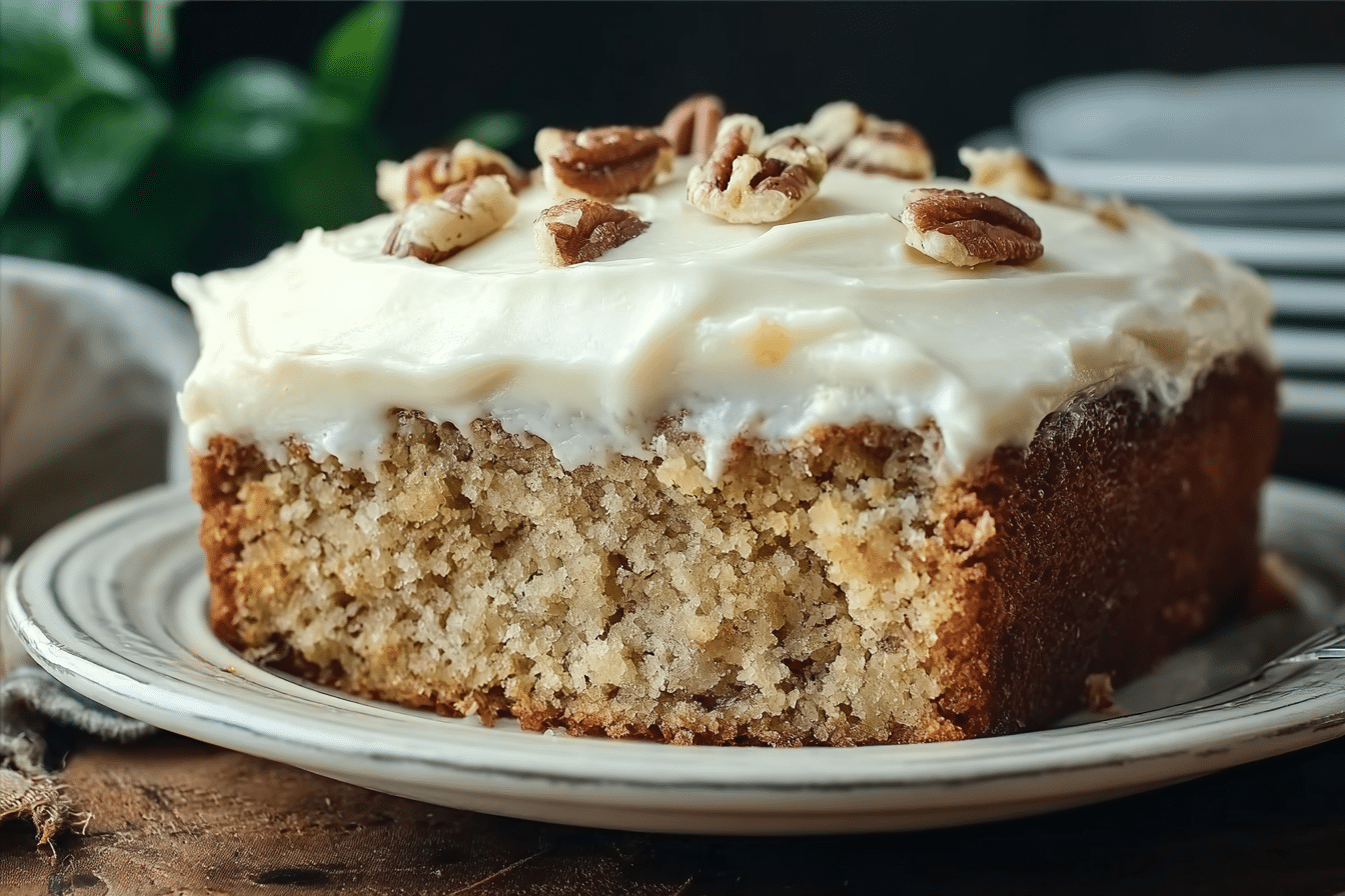 Banana Cake with Cream Cheese Icing