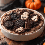 Spooky Graveyard Chocolate Cheesecake Dip