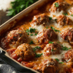 Dump and Bake Meatball Casserole
