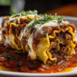Cheesy Beef Lasagna Rolls