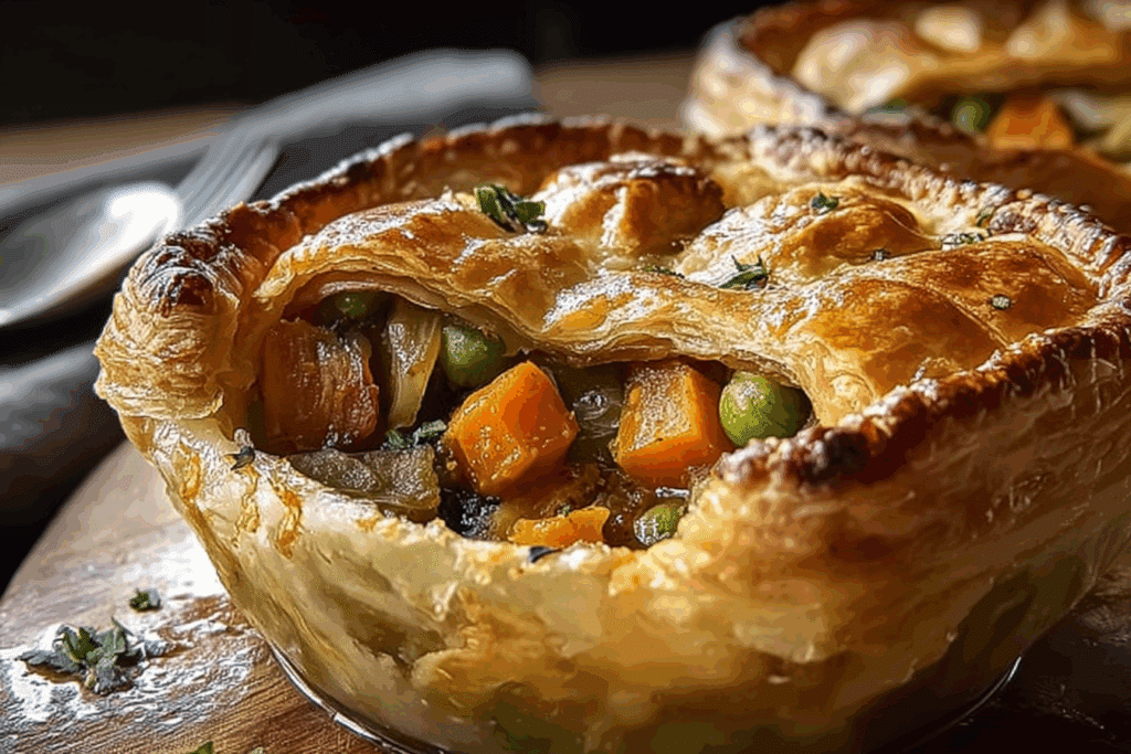 Roasted Autumn Vegetable Pot Pies