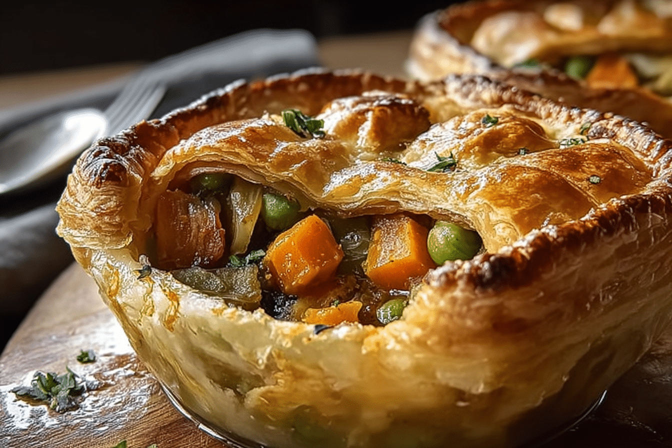 Roasted Autumn Vegetable Pot Pies