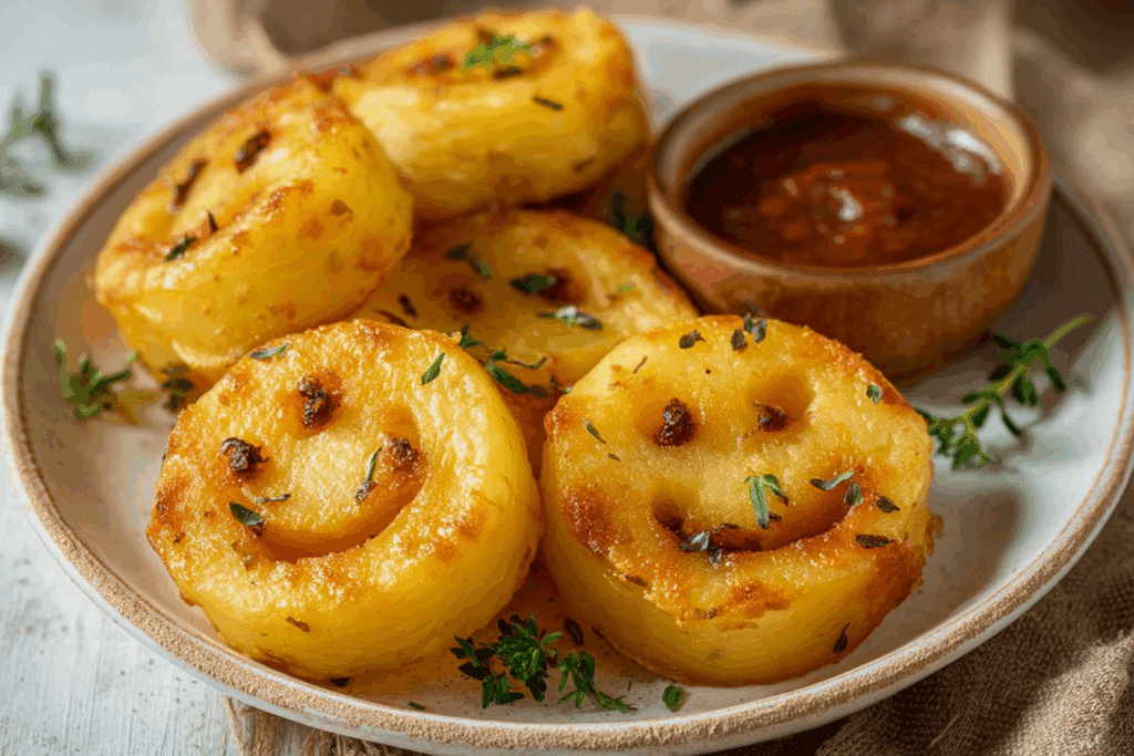 Easy and Instant Potato Smileys