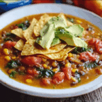 Decadent Lentil Tortilla Soup