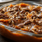 Maple Cinnamon Sweet Potato Casserole