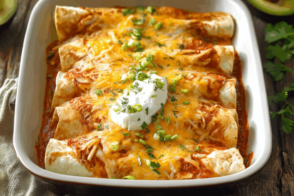 Chicken and Cheese Enchiladas