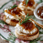 Goat Cheese Fig Jam Appetizer