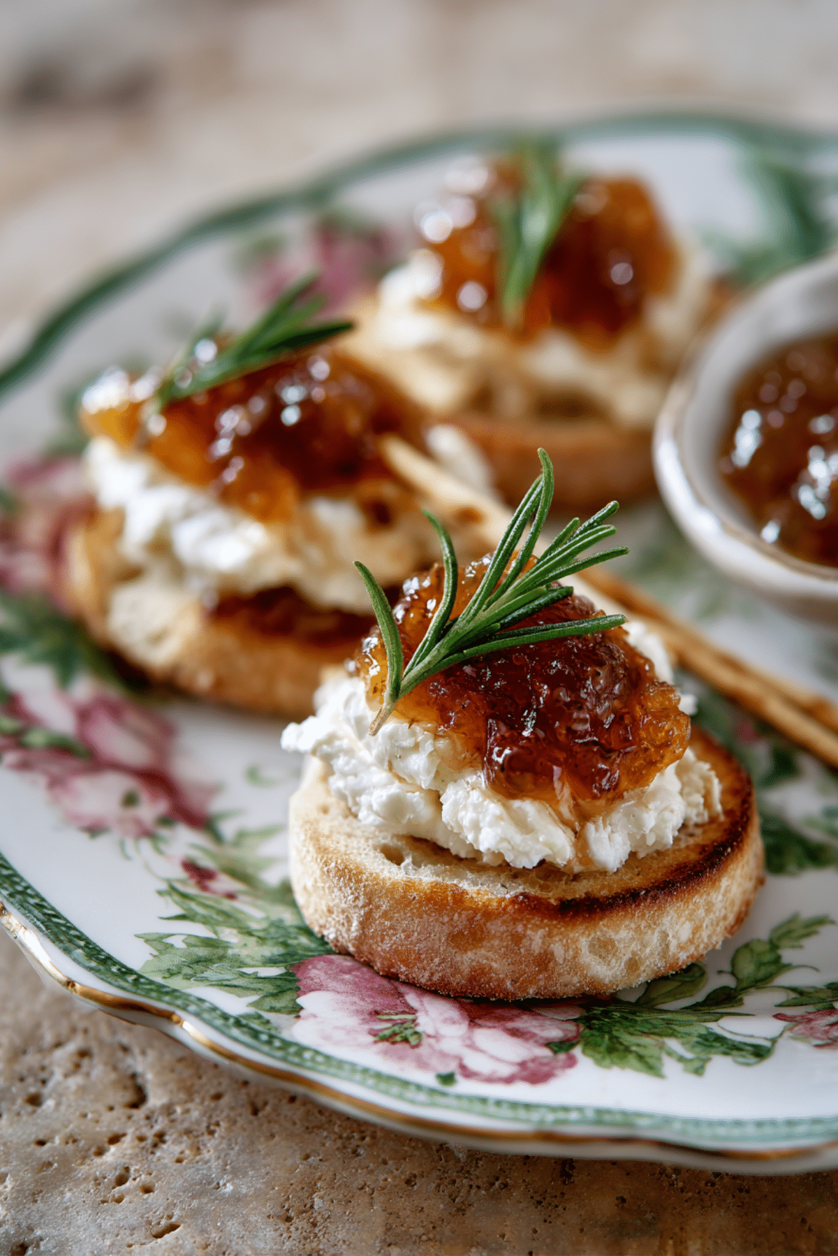 Goat Cheese Fig Jam Appetizer