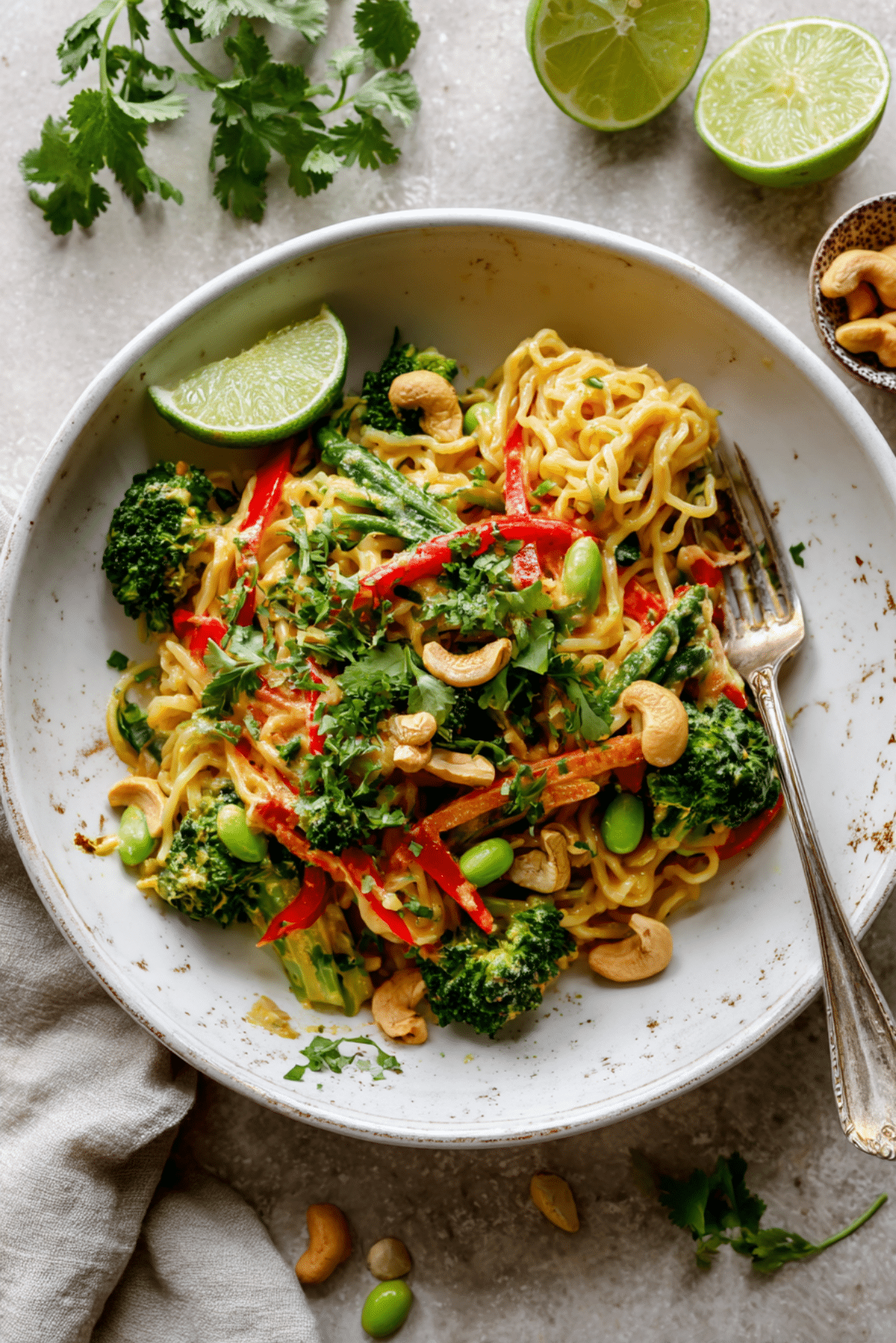 One Pan Coconut Chili Veggie Noodles
