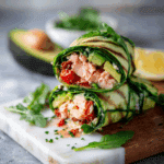 High-Protein Salmon Courgette Wrap