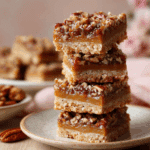 No Bake Caramel Pecan Pie Bars