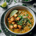 Coconut Tofu Noodle Soup