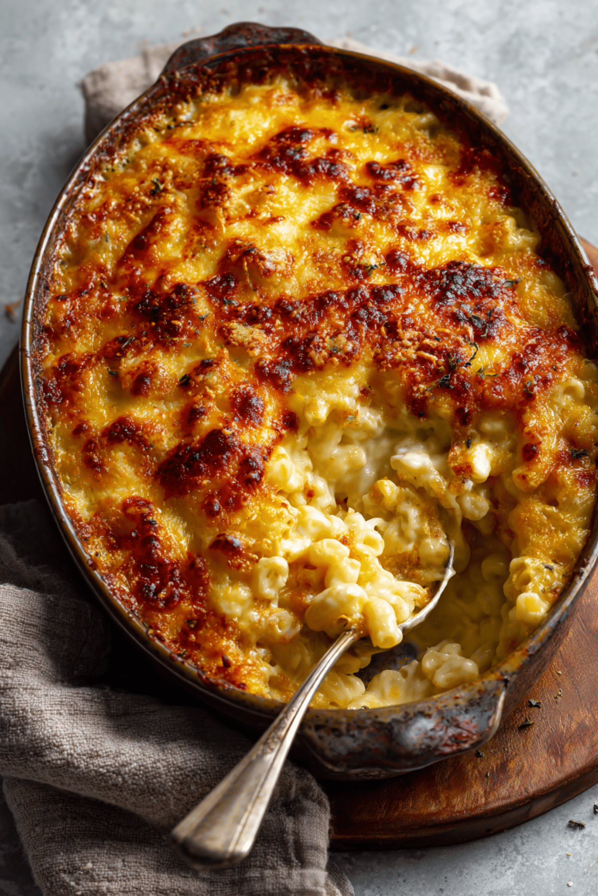 Creamy 5 Cheese Baked Mac & Cheese