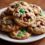 Christmas M&M Chocolate Chip Cookies