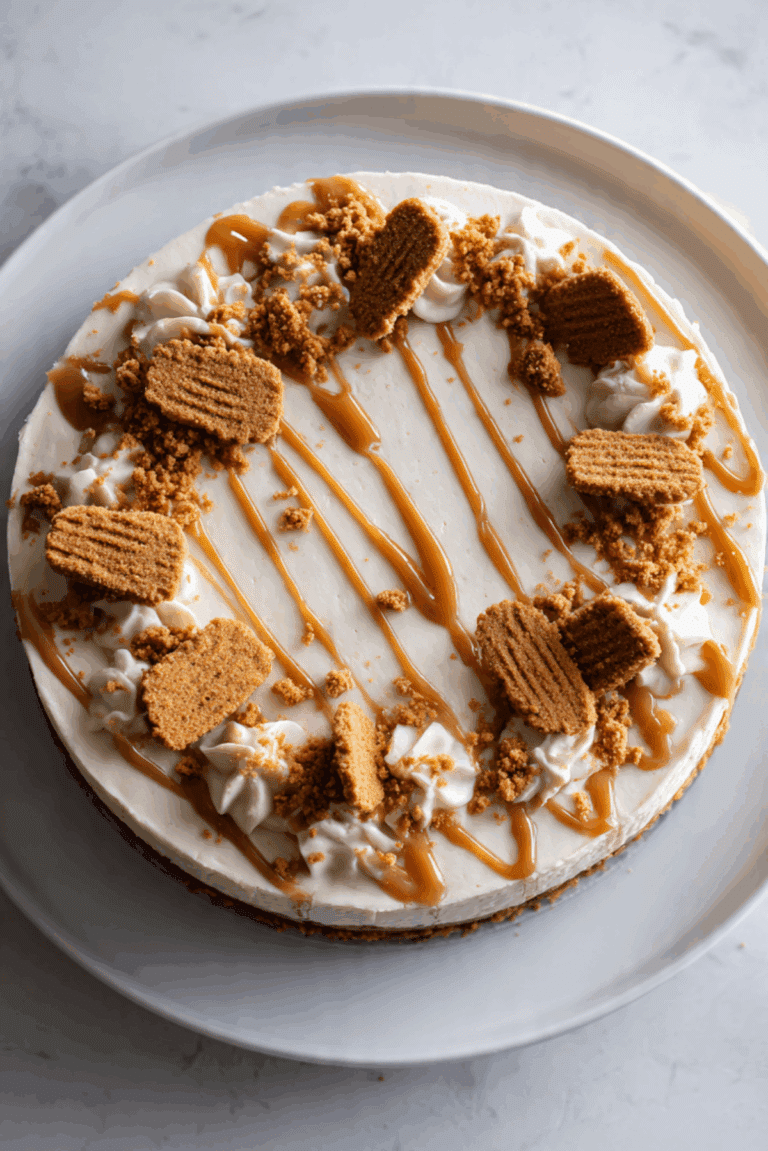 Biscoff No-Bake Cheesecake