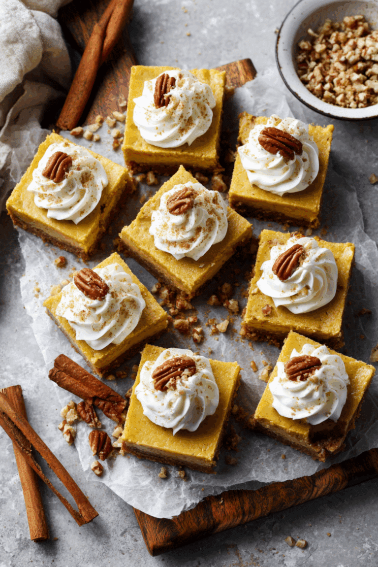 Pumpkin Cheesecake Bars
