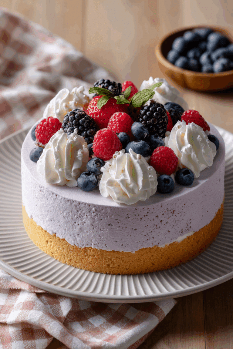 Blueberry Mousse Cake