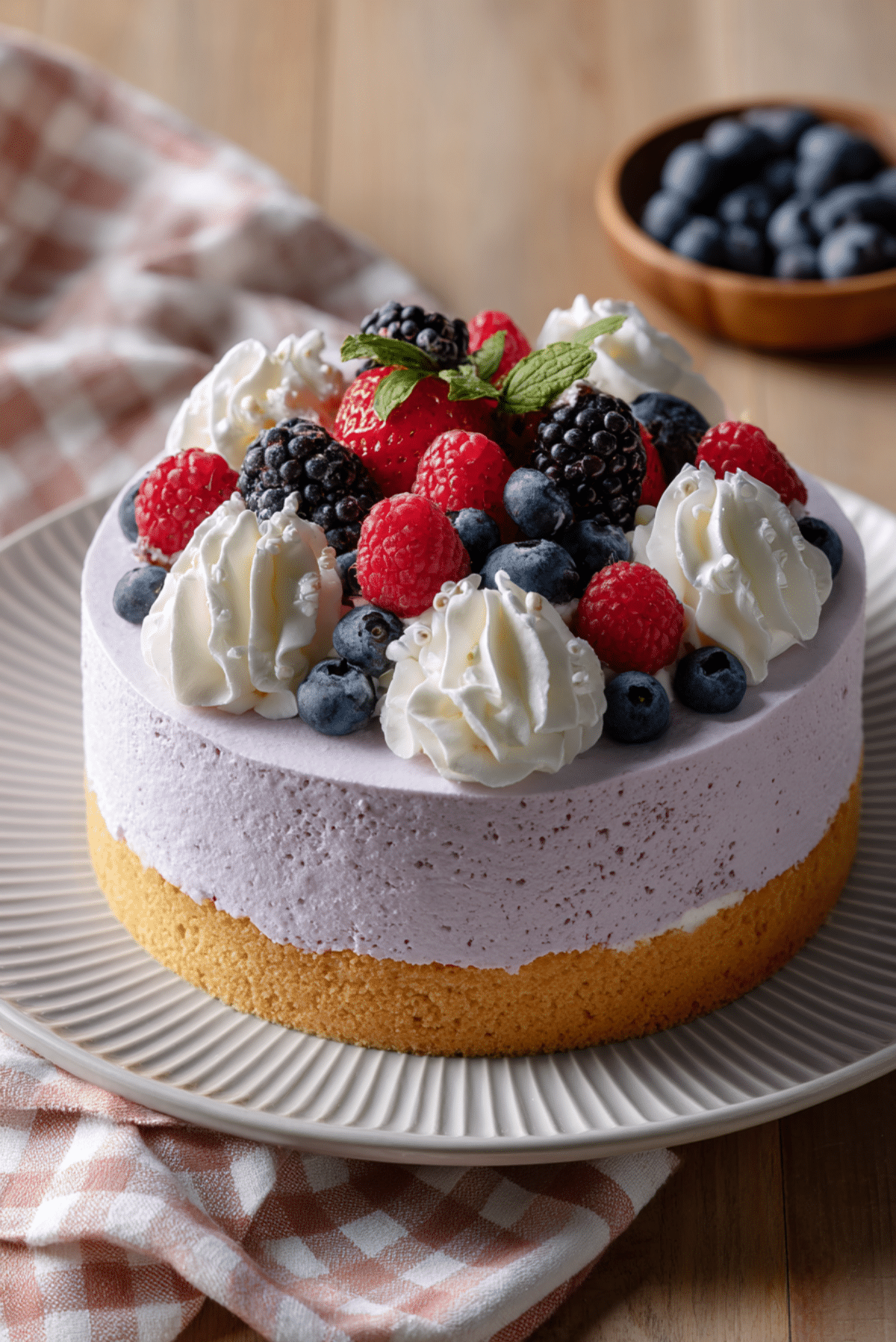 Blueberry Mousse Cake